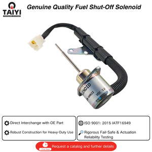 1G820-60012 1G820-60020 1G820-60022 Solénoïde d'arrêt de carburant pour excavatrice Bobcat pour arrêt de carburant Kubota OEM/ODM disponible - Product Image 1