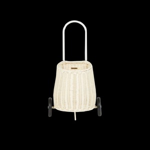 Two-wheeled stroller with detachable handle Handmade Storage Basket Wholesale eco-friendly Made in Vietnam Ready to stock - Product Image 1