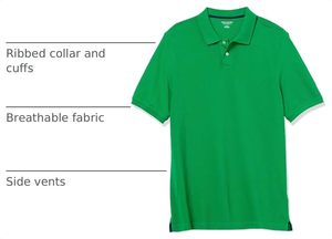 Polo moderne pour homme à manches courtes, col classique, avec options d'étiquettes personnalisées pour les tenues d'équipe, les vêtements de bureau et les commandes en gros - Product Image 2