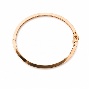 18K Rose Gold Diamond Kids <b>Bangle</b> <b>Bracelet</b> High Polish Classic Fine Jewelry for Girls Daily Wear Party Gift Wedding Occasion Des - Product Image 3