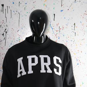 Sudadera APRS con cuello simulado, 450 GSM, nombre personalizado, bordado en aplique, corte holgado, 100% algodón, felpa francesa. - Product Image 3