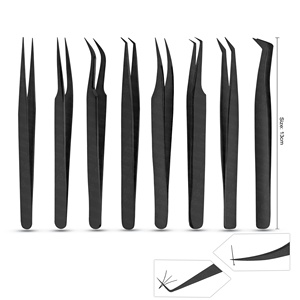 Professional Metal Eyelash <b>Tweezer</b> with Pointed Tip Customizable Logo Essential for Beauty Enthusiasts and Artists - Product Image 2