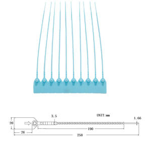 Sceau en plastique jetable <span class=keywords><strong>de</strong></span> qualité commerciale HS-PS 6008 avec verrou <span class=keywords><strong>de</strong></span> sécurité en plastique pour entrepôt postal et logistique <span class=keywords><strong>de</strong></span> fret - Product Image 3