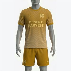 Conjunto de Camiseta de Fútbol para Hombre Desert Harvest, Estampado Geométrico Sublimado, Cuello Redondo, Manga Corta, Poliéster Transpirable, Uniforme para Todas las Temporadas - Product Image 1