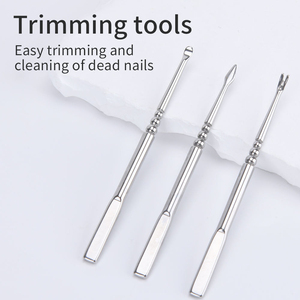 Ensemble de manucure professionnel de luxe pour hommes et femmes, kit de pédicure de précision 15 pièces, 4 en 1, coupe-ongles, outils en acier inoxydable, sac - Product Image 3