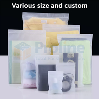 Sac d'expédition à fermeture éclair semi-transparent noir mat CPE pour appareil électronique de protection