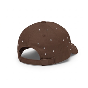 Gorra de Béisbol Bordada con Pedrería, Color Sólido, Estilo Casual, Visera, para Primavera y Otoño, para Fiestas - Product Image 2