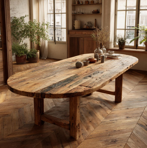 Mesa de Comedor de Madera de Mango Sólida de Estilo Europeo, Diseño Moderno, Espuma Ecológica de Alta Densidad para Uso en Hogar, Oficina, Restaurante y Gimnasio - Product Image 2