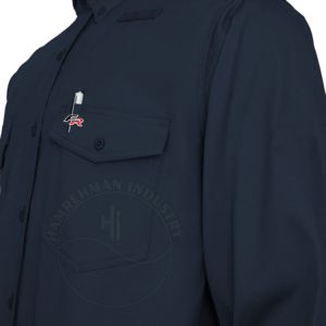 Camisas FR de Manga Larga al por Mayor, Camisa Ignífuga 100% Algodón para Hombre, Logotipo Personalizado, Ropa de Trabajo Reflectante Industrial - Product Image 4