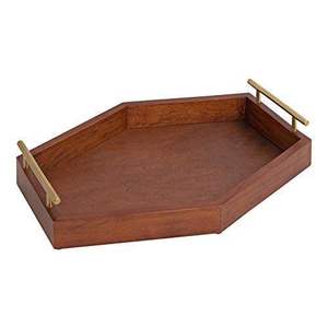 Rectangular Wooden Serving <b>Tray</b> With Carved Rope Edge Minimalist Design For Table Use Durable <b>Storage</b> <b>Tray</b> Elegant Wooden <b>Tray</b> - Product Image 4