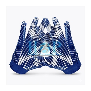 Guantes de receptor personalizados para fútbol americano, tallas juveniles y para adultos, guantes de receptor personalizados de EE. UU. - Product Image 1