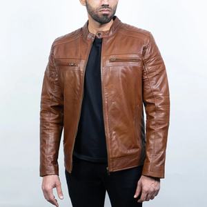 Chaqueta de Cuero para Hombre al por Mayor – Estilo Casual y Motero, Corte Ajustado, Cuero Premium Suave, Suministro Directo de Fábrica - Product Image 4