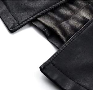 Abrigo largo de cuero genuino para hombre, transpirable, para invierno, informal, para hombre. - Product Image 2