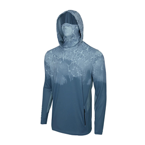 Camisas de pesca con capucha y manga larga, ropa de camuflaje para pesca, camisa anti-UV UPF 50+, de secado rápido, para hombre, sudadera verde para pesca - Product Image 1