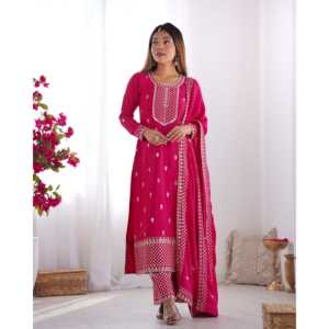 Robe de soirée de travail en dentelle de créateur Top et Dupatta Elegant Pent Design - Product Image 1