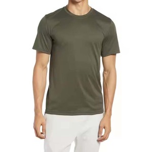 T-shirt en coton, impression personnalisée de t-shirts, t-shirt uni homme col rond noir pour impression, meilleure qualité pour logos personnalisés - Product Image 1