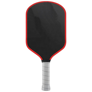 Raqueta de Pádel Profesional de Fibra de Carbono y Cuero, Raqueta de Tenis de Nailon Ligera y Ecológica con Forma de Lágrima, Directo de Pakistán - Product Image 1