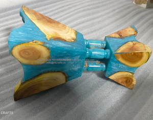 Bois d'acacia fait à la main avec résine époxy Mubkhar Bakhoor brûleur en bois pour mariage EID & RAMADAN cadeaux par rfcrfats - Product Image 4