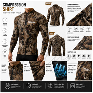 Camisetas de Compresión Personalizadas al por Mayor para Hombre, Camisetas de Compresión para Deportes, Camisetas de Compresión OEM - Product Image 6