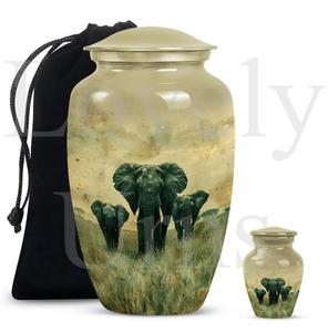 Urna con forma de elefante, recipiente para cremación, para la conservación sentimental de cenizas, recuerdo conmemorativo, tributo decorativo - Product Image 4