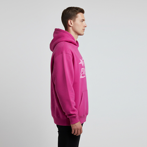 Customized Logo Sublimation 100% Cotton Polyester Long Sleeve Printed Oversize <b>Pullover</b> Personalized <b>Mens</b> Hoodies Solid Pattern - Product Image 4