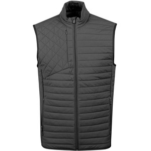 Chaleco acolchado impermeable de plumón con cuello alto, color negro, talla grande, para hombre, estilo burbuja, para invierno. - Product Image 4