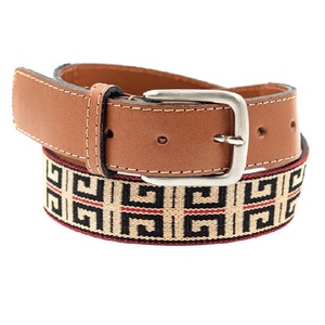 Custom Leather Knit Woven Web <b>Belt</b> Unisex Stretch <b>Elastic</b> Braided Adjustable for Men and Women - Product Image 1