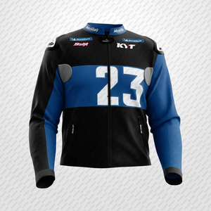 Black/Blue Enea Bastianini Motorbike Cowhide/Kangaroo Leather Track Riding/Racing Made To Measure Hump <b>Biker</b> <b>Jacket</b> CE Armors - Product Image 1