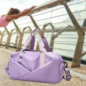 Sports Fitness Yoga Waterproof External <b>Frame</b> <b>Canvas</b> Luggage Tote Duffel Travel Bag with Shoe Compartment 30-40L - Product Image 5