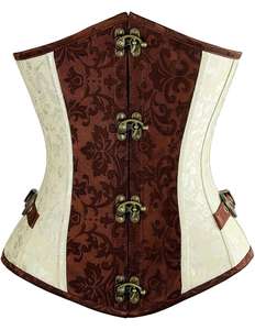 Corset Vintage Femme Overbust Sexy en Cuir Écologique Respirant pour Grandes Tailles, Effet Amincissant et Contrôle Moyen du Ventre - Product Image 1