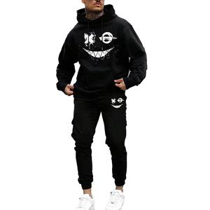 ชุดวอร์มผู้ชายแบบสวมหัวพิมพ์ลายตามสั่ง คุณภาพสูง ทรงโอเวอร์ไซส์ แฟชั่นใหม่ เสื้อฮู้ดและกางเกงขายาว - Product Image 1