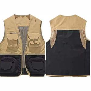 Chaleco de mezclilla sin mangas para hombre, talla grande, cuello cuadrado, color liso, estilo casual, para invierno, tipo jersey, largo regular, estilo moto - Product Image 1