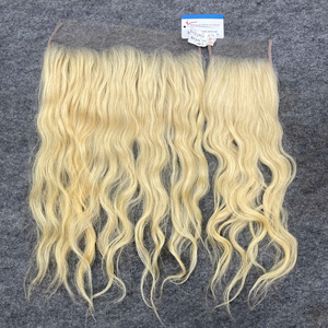 ผมต่อแบบลอนธรรมชาติสีบลอนด์พรีเมียมคุณภาพสูงแบบขายส่ง พร้อม HD Closure สำหรับทำวิกผมในร้านเสริมสวยและการสวมใส่ในชีวิตประจำวัน - Product Image 5