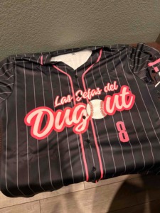 Camiseta de Béisbol Personalizada para Hombre, a Rayas Negras y Verde Azulado, Sublimada, con Botones, Manga Corta, Uniforme de Equipo, Cuello de Béisbol de Poliéster - Product Image 6