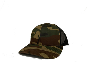 Casquette Trucker Camouflage Vierge en Gros, 6 Panneaux, Haute Qualité, avec Maille, Profil Moyen, Structurée, pour Hommes, Fabriquée au Vietnam - Product Image 4