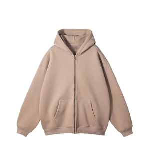 เสื้อมีฮู้ดแบบสวมหัวมีซิปมีฮู้ดแบบกำหนดเองพิมพ์ลายได้แนวสตรีท - Product Image 4