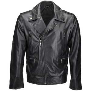 High Quality Custom Men's <b>Leather</b> <b>Jacket</b> Hot Selling <b>Long</b> Zipper Design Most Popular <b>jacket</b> for men - Product Image 4