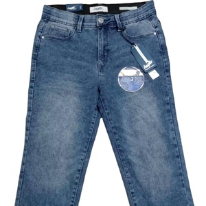 Long Mid High Waist Sweet <b>Summer</b> Washed Breathable Denim Straight Style Jean <b>Pants</b> for <b>Women</b> Casual Wear - Product Image 3