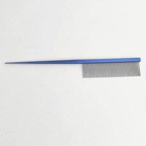 Peine de Cola de Rata Azul Metálico Resistente, Peine de Sección de Cabello al por Mayor, Dientes Finos, Proveedor - Product Image 3