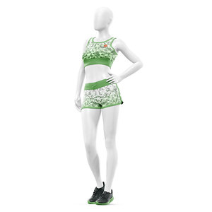 Conjunto Deportivo Sublimado Personalizado para Mujer, Sujetador Deportivo y Pantalones Cortos para Yoga, Gimnasio, Entrenamiento, Running, Ropa Deportiva al por Mayor - Product Image 1