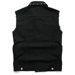 Chaleco Vaquero Informal para Hombre, Estilo Punk Rock, Moda Otoñal, Denim Impermeable, Secado Rápido, Transpirable, Resistente al Viento, Servicio OEM - Product Image 2