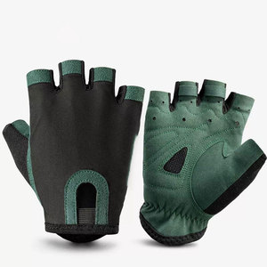 Gants de sport d'hiver unisexes pour hommes et femmes, respirants, à séchage rapide, demi-doigts, avec rembourrage en gel anti-vibrations pour le cyclisme et la course - Product Image 1