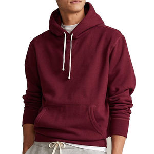 OEM ODM Factory Supplier Red Kangaroo Pocket Hoodie Casual Pullover Hooded Sweatshirt with Comfortable Fit - Product Image 3