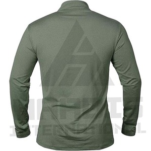 T-shirt décontracté noir uni, t-shirt personnalisé en gros, t-shirts à manches longues pour hommes, t-shirts à manches longues - Product Image 5