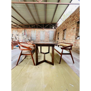 wooden dining <b>set</b> with <b>bench</b> or <b>table</b> modern dining <b>table</b> contemporary 2seater <b>bench</b> with chair <b>and</b> dining <b>table</b> - Product Image 3