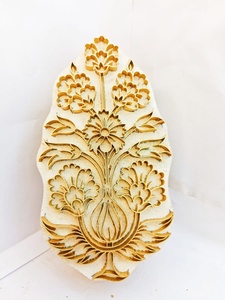 Blocs en bois sculpté à la main sur mesure pour décoration intérieure, pour impression textile, cathakakali, nouveau thème indien ancien, marin - Product Image 2