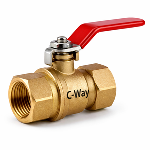 Haute Performance PN10 1/2 pouces robinet à tournant sphérique en laiton manuel en acier au carbone NPT filetage PTFE joint OEM pour les lignes d'irrigation d'alimentation en eau - Product Image 1