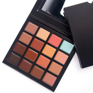 Palette de correcteur de teint crème 16 couleurs, couvrance totale, longue tenue, avec miroir, pour correction de couleur et contouring - Product Image 6