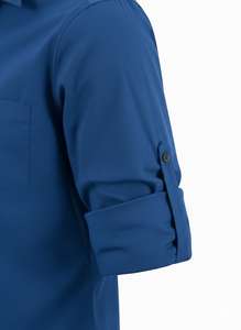 Chemises habillées élégantes pour hommes Luxe Enterprises, 100 % coton popeline, manches longues, style japonais, infroissables et respirantes - Product Image 4