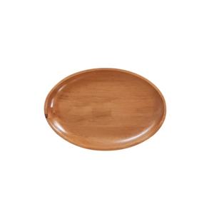 Plat de service de fruits en bois naturel écologique en gros de haute qualité assiette en bois de forme ovale de bonne qualité chargeur de nourriture parties - Product Image 1